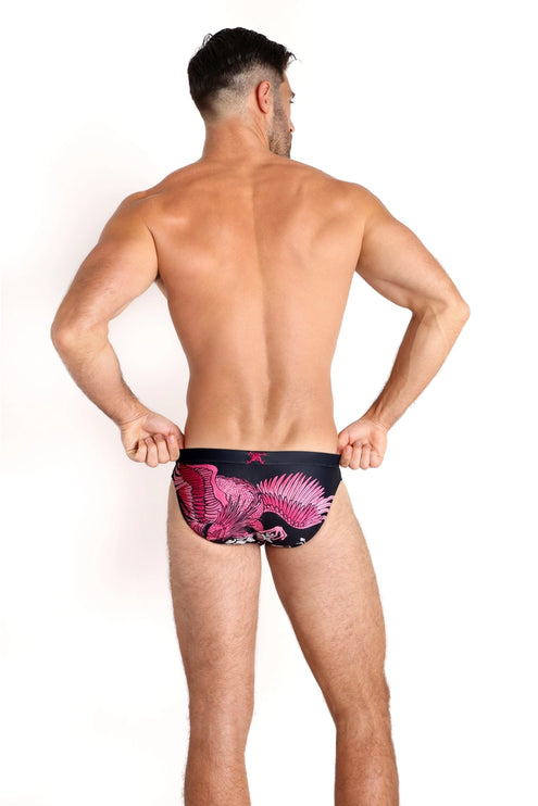 Skull & Bones Phoenix swim bikini brief black