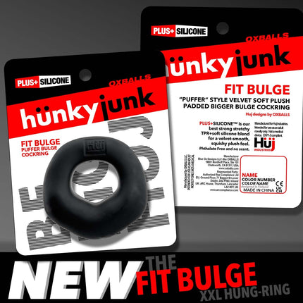 Oxballs Fit Bulge Cockring - Black Fog