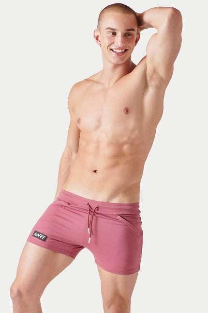 AWRY Freestyle 3.5-Inch Shorts - Blush Red
