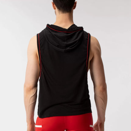 Barcode Berlin Malakai muscle hoodie black