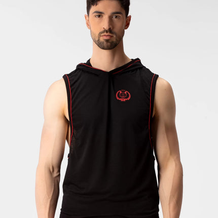 Barcode Berlin Malakai muscle hoodie black