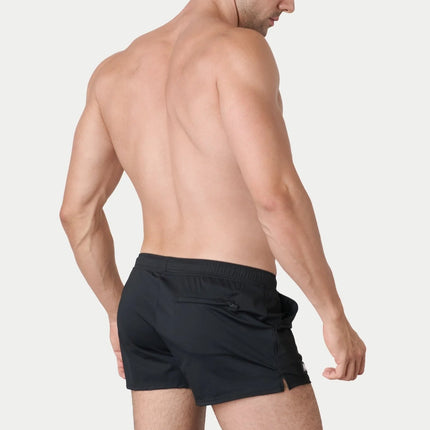 AWRY Hybrid 2.5-Inch Swim Gym Shorts - Black