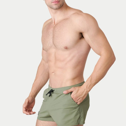 AWRY Hybrid 2.5-Inch Swim Gym Shorts - Moss Green
