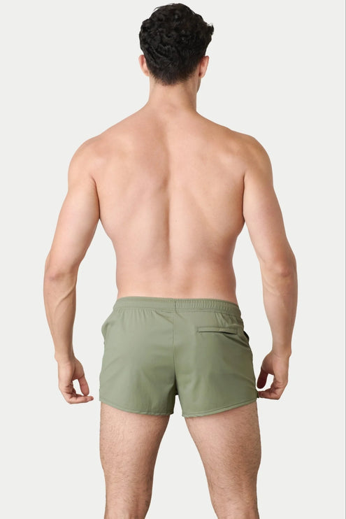 AWRY Hybrid 2.5-Inch Swim Gym Shorts - Moss Green