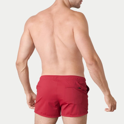 AWRY Hybrid 2.5-Inch Swim Gym Shorts - Ruby
