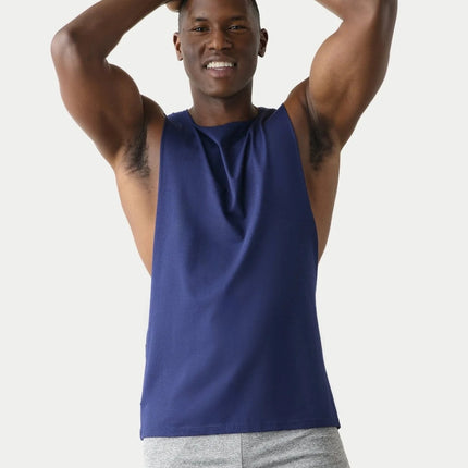 AWRY Impact Muscle Tank - Navy
