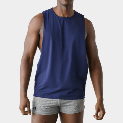 AWRY Impact Muscle Tank - Navy