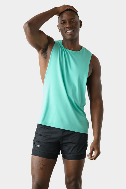 AWRY Impact Muscle Tank - Turquoise