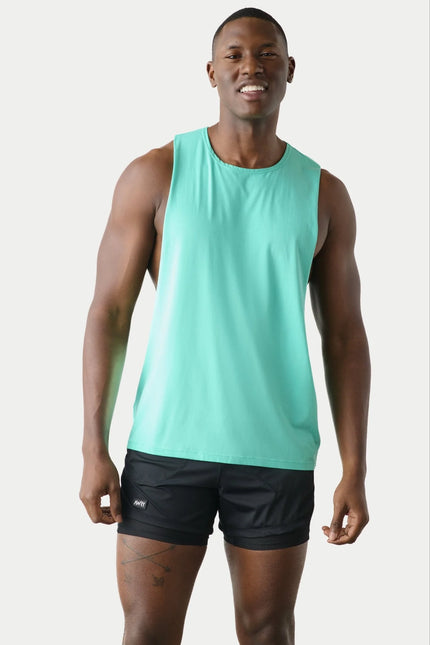 AWRY Impact Muscle Tank - Turquoise