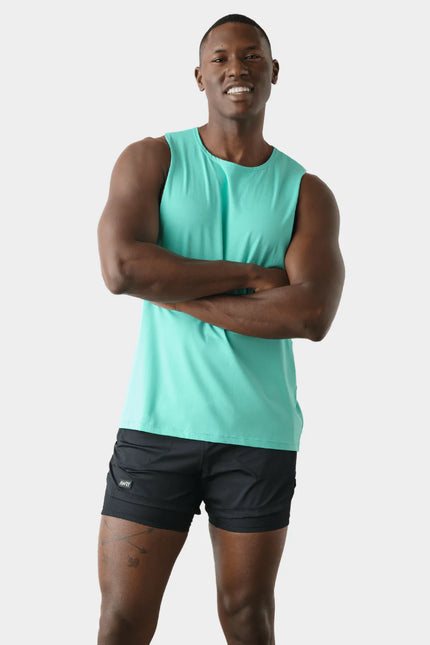 AWRY Impact Muscle Tank - Turquoise