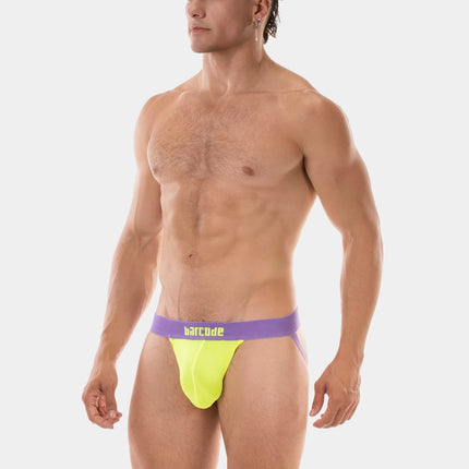 Barcode Berlin Arlo mesh jockstrap neon green