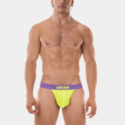 Barcode Berlin Arlo mesh jockstrap neon green