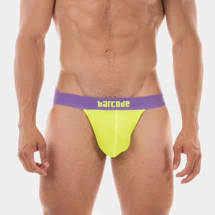 Barcode Berlin Arlo mesh jockstrap neon green