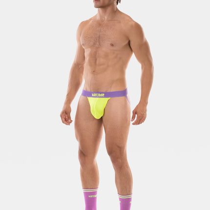 Barcode Berlin Arlo mesh jockstrap neon green
