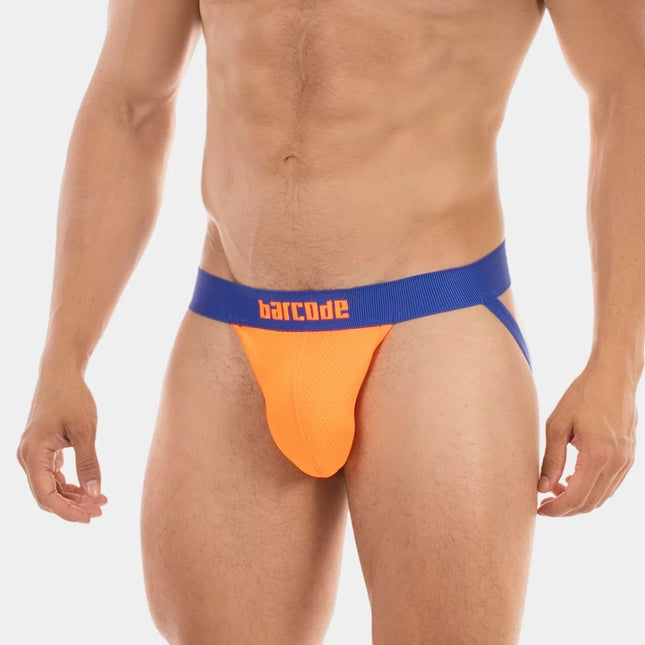 Barcode Berlin Arlo Mesh Jockstrap - Neon Orange