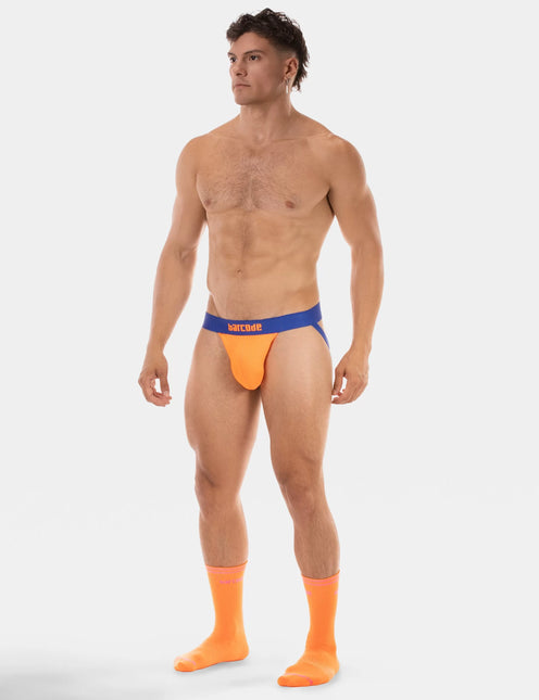 Barcode Berlin Arlo Mesh Jockstrap - Neon Orange