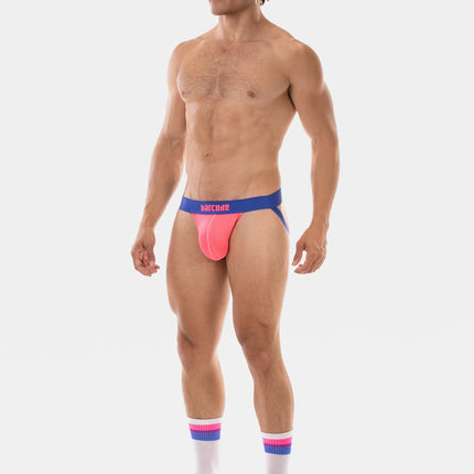 Barcode Berlin Arlo mesh jockstrap neon pink