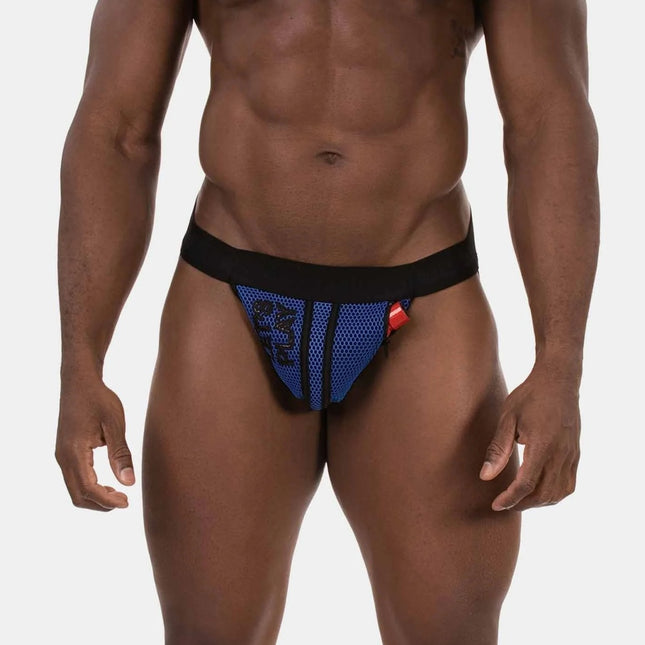 Barcode Berlin Let's Play Jockstrap W/Pocket - Black/Blue