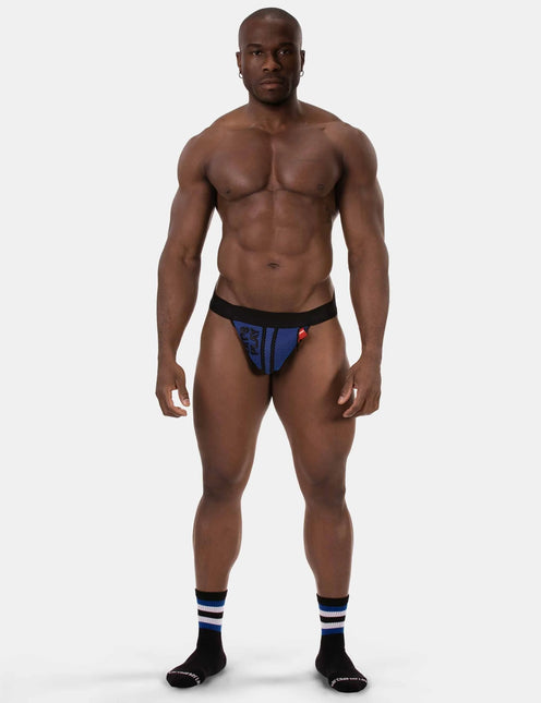 Barcode Berlin Let's Play Jockstrap W/Pocket - Black/Blue