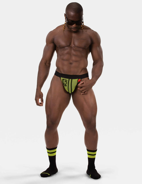 Barcode Berlin Let's Play Jockstrap W/Pocket - Black/Yellow