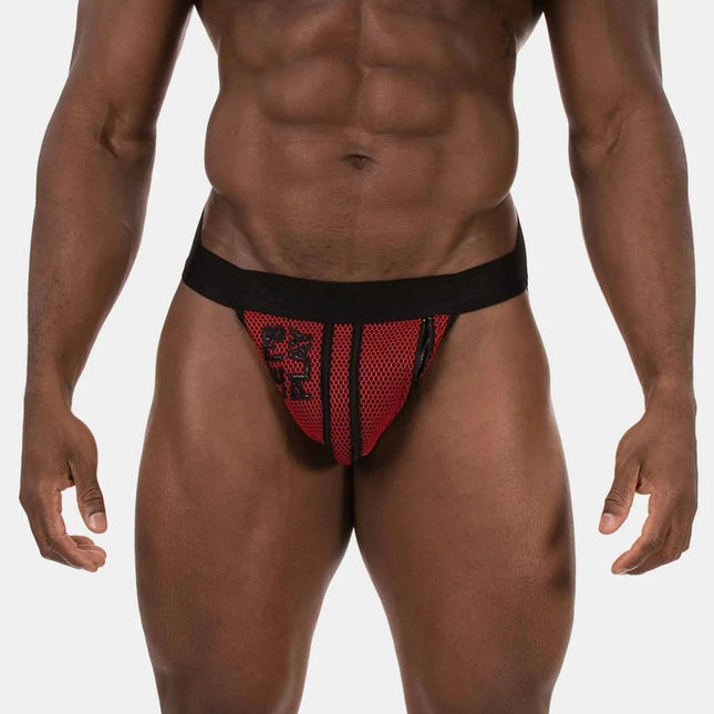 Barcode Berlin Let's Play Jockstrap W/Pocket - Black/Red