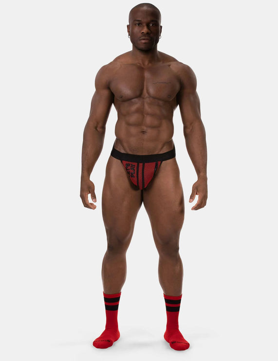 Barcode Berlin Let's Play jockstrap w/pocket black/red