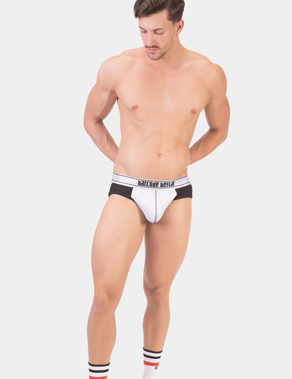 Barcode Berlin Nils mesh jockstrap white