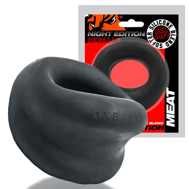 Oxballs Meat Bulge Cockring - Night Black
