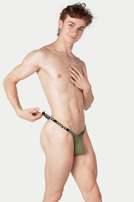 AWRY Modern Thong - Moss Green
