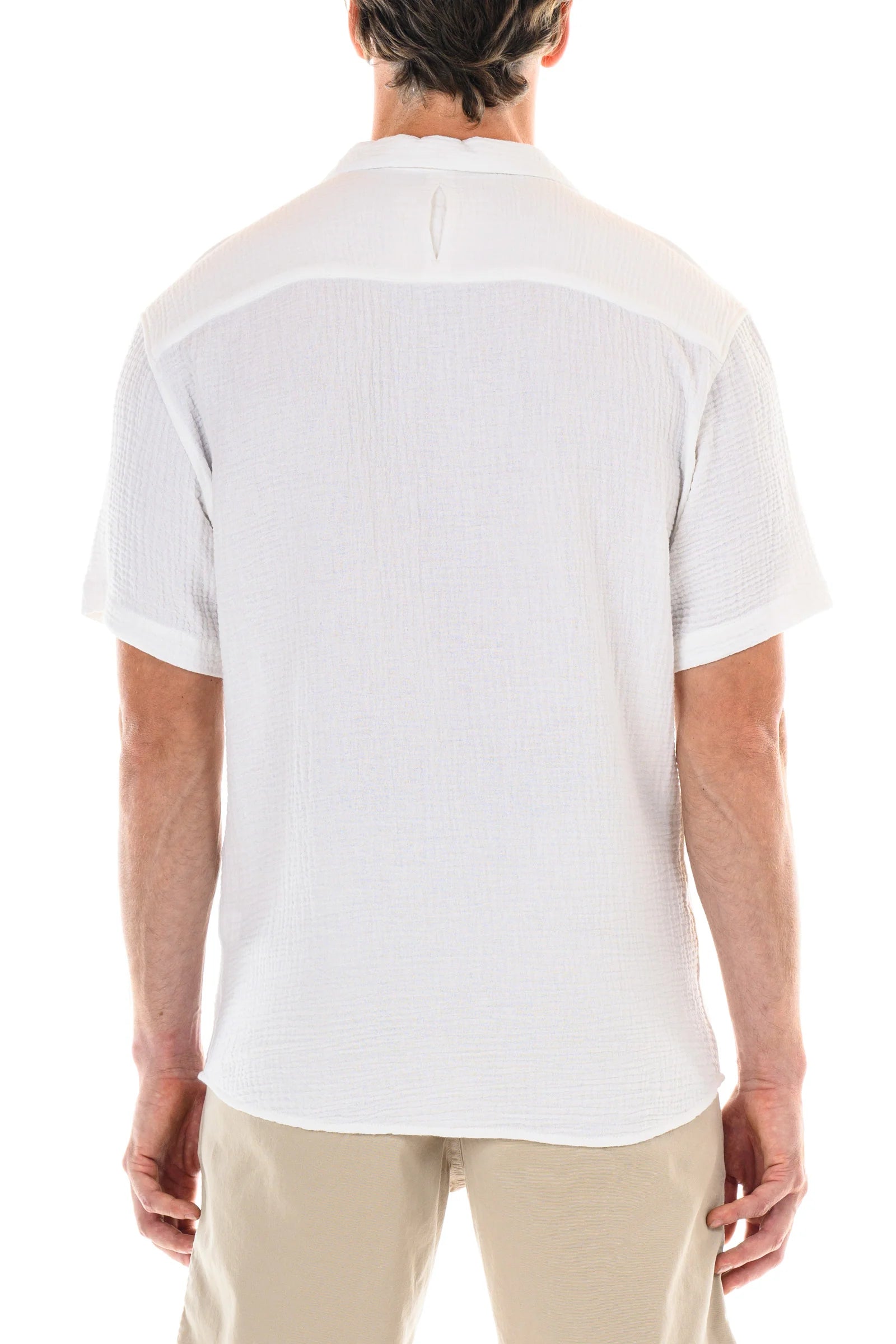 OP Morro Bay short sleeve shirt white