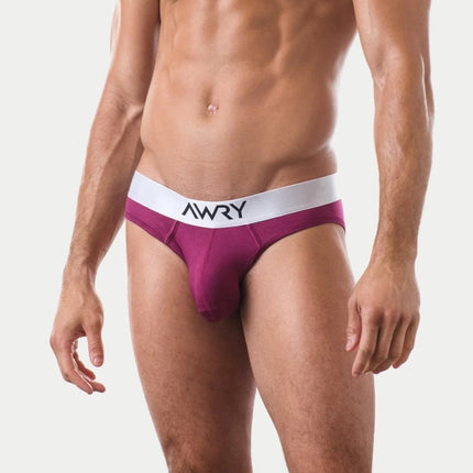 AWRY Pocket Enhancing Bamboo Brief - Berry Red