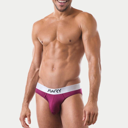 AWRY Pocket Enhancing Bamboo Brief - Berry Red