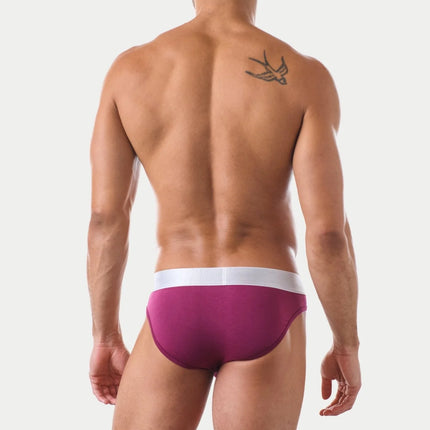 AWRY Pocket Enhancing Bamboo Brief - Berry Red