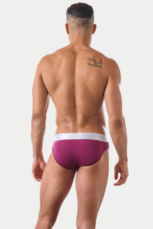 AWRY Pocket Enhancing Bamboo Brief - Berry Red