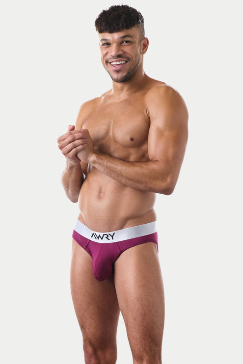 AWRY Pocket Enhancing Bamboo Brief - Berry Red