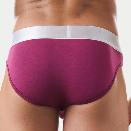 AWRY Pocket Enhancing Bamboo Brief - Berry Red