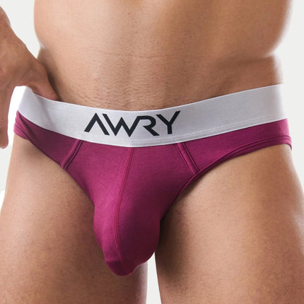 AWRY Pocket Enhancing Bamboo Brief - Berry Red