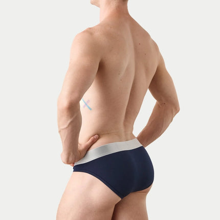 AWRY Pocket Enhancing Bamboo Brief - Navy