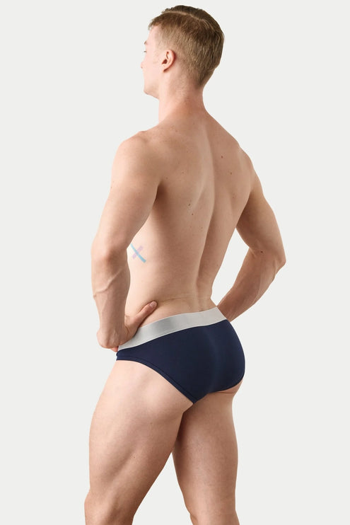 AWRY Pocket Enhancing Bamboo Brief - Navy