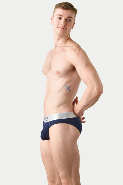 AWRY Pocket Enhancing Bamboo Brief - Navy