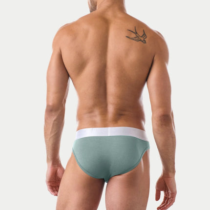 AWRY Pocket Enhancing Bamboo Brief - Soft Teal