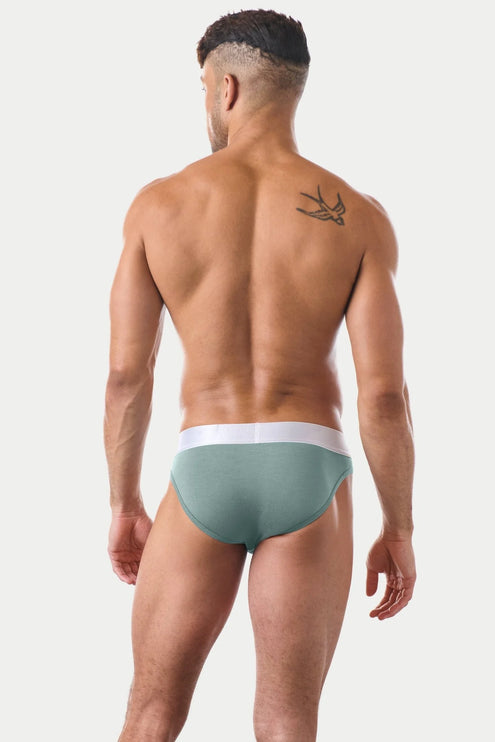 AWRY Pocket Enhancing Bamboo Brief - Soft Teal