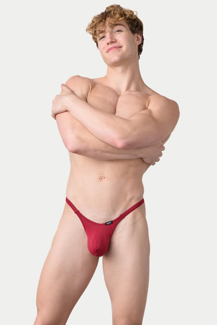 AWRY Pulse V-String Thong - Maroon