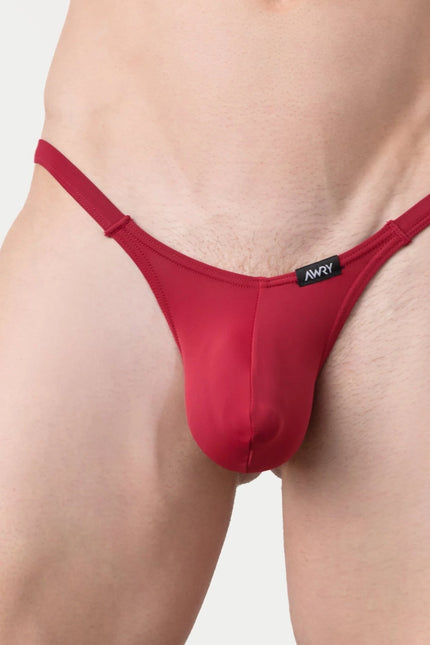 AWRY Pulse V-String Thong - Maroon