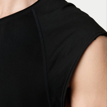 AWRY Raw Cropped T-Shirt - Black