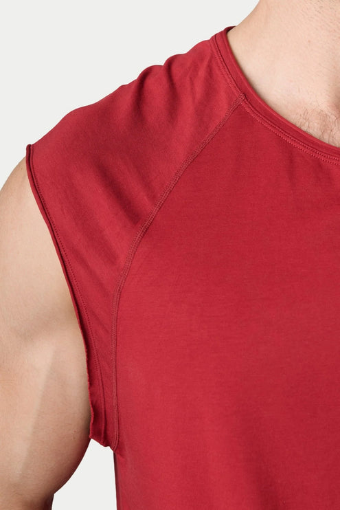 AWRY Raw Cropped T-Shirt - Ruby