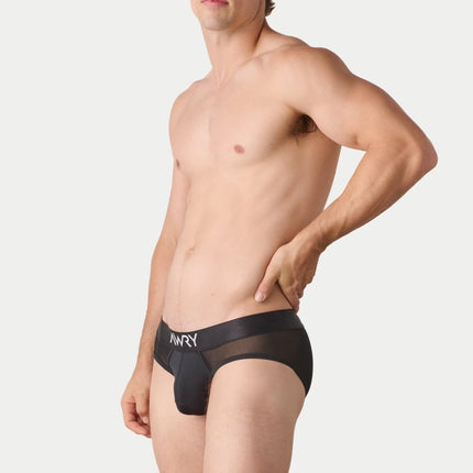 AWRY Reveal Mesh Brief - Black