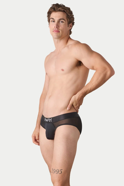 AWRY Reveal Mesh Brief - Black
