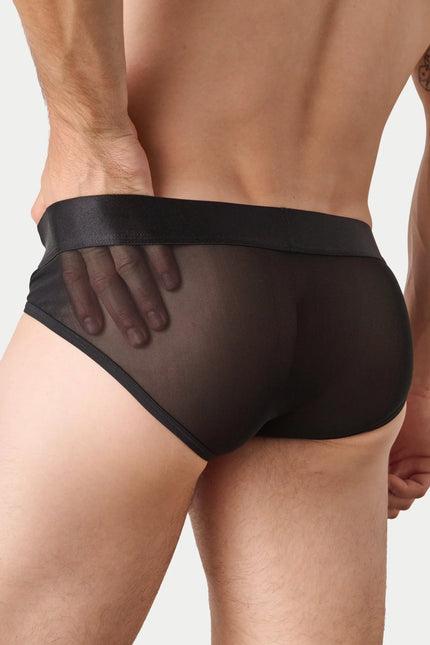AWRY Reveal Mesh Brief - Black