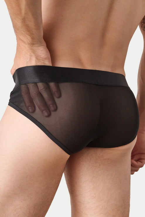 AWRY Reveal Mesh Brief - Black